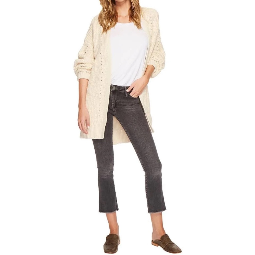 NWT Free People Straight Crop Jeans in Black 24